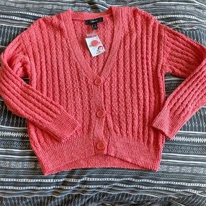 Forever 21 Coral Cardigan